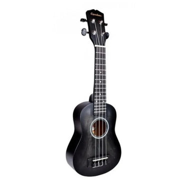 Ukulele Soprano Copacabana Negro Sombreado Con Funda Cpuk056